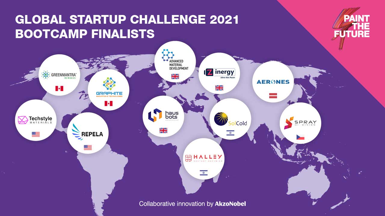 Paint the future global startup challenge finalists